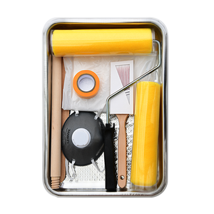 Herramientas de Rodillo de Esponja Sanfine, Kit de 6 Piezas para <span class=keywords><strong>Pintar</strong></span> Interiores, Rodillo de Espuma, Brocha para Esquinas <span class=keywords><strong>con</strong></span> Bandeja de Pintura Desechable - Product Image 3