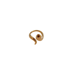 Fashion <b>Ring</b> 316L Stainless Steel PVD Gold Plating Sustainable Resistant Design - Product Image 2