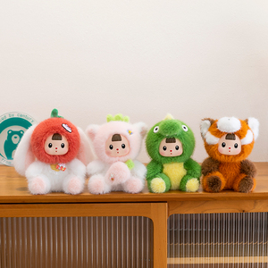 Peluche personalizzati di animali adorabili, super morbidi, antistress, lavabili, con tecniche speciali, graziosi procioni e dinosauri in cotone PP - Product Image 6