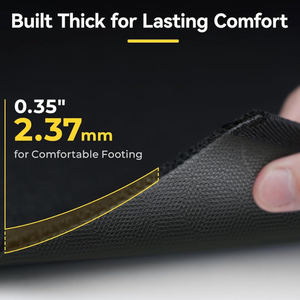 Tapis <span class=keywords><strong>de</strong></span> sol <span class=keywords><strong>de</strong></span> <span class=keywords><strong>voiture</strong></span> 3 pièces en TPE, écologiques, modernes, <span class=keywords><strong>de</strong></span> luxe, inodores, épaisseur 18 mm, avec coussinet anti-fatigue pour le talon, pour les longs trajets - Product Image 4