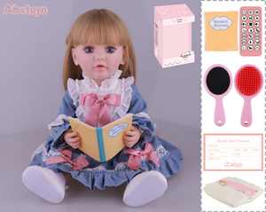 Poupée Reborn FiveStar de 56 cm en Vinyle et Caoutchouc, Jouet de Mode Réaliste pour Enfants, Idéale pour Lire des Histoires - Product Image 1