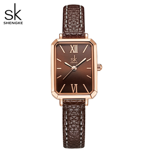 Reloj de Pulsera de Cuarzo con Correa de Cuero Marrón de Alta Gama para Mujer, Estilo de Celebridad de Internet - Product Image 5
