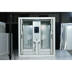 Baño Portátil de Lujo Moderno con Panel Sándwich, Ducha y Conexión a Alcantarillado para Uso en Baños, Tamaño Personalizable e Instalación Rápida - Product Image 5