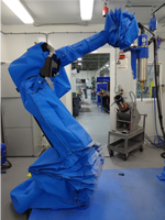 Housse de protection pour robot de qualité supérieure pour bras de robot industriel KUKA YASKAWA FANUC, anti-poussière, anti-huile, pour robot de peinture