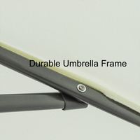 Parasol de jardin banane d'extérieur de 3 m avec mécanisme inclinable à bras déporté, idéal pour cour, plage, parc, terrasse