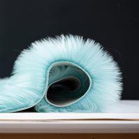 Modern Machine Made Soft Faux Fur Fluffy Plush Carpet for Bedroom Living Room Kids Room