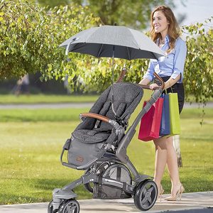 Haute qualité en plein air résistant aux UV bébé poussette Parasol Clip parapluie avec pince réglable léger parapluie bébé poussette - Product Image 1