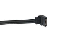 SATA III kabel Hard Disk, jaket PVC kabel Hard Disk seri SATA 7P 7P, sudut kanan 6.0 Gbps untuk komputer PC SSD koneksi CD ROM