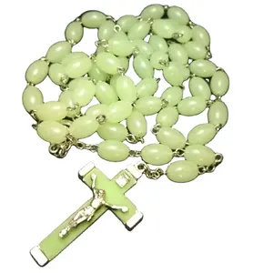 Glow in The Dark Rosary Luminous Necklace