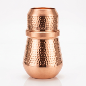Handcrafted Copper Drinking Water Bottle Decorative Hammered Finish Metal Bottle for Home <b>Kitchen</b> and Office - Product Image 1