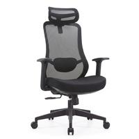 Chaise de bureau exécutive en maille avec appui-tête 4D et base autoportante – Solutions de mobilier de bureau pour espaces de travail à domicile