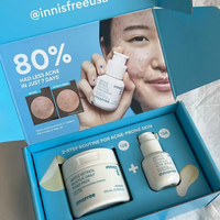 Boîte rigide en papier kraft pour kit cosmétique beauté visage-à-vis, avec impression quadricolore, emballage recyclable