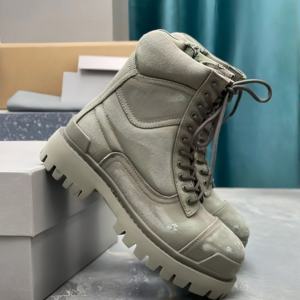 Botas de Diseñador Originales de Primera Calidad, Botas de Hombre con Cierre y Suela Gruesa, Estilo Retro, Nuevas y Populares para Invierno - Product Image 2