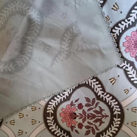 Nouvelles Tendances Voile de Coton 45 Pouces Imprimé Numérique Hijab Tudung Doux Bawal Écharpe de Coton avec Bord Découpé au Laser pour Bébé Vente en Gros