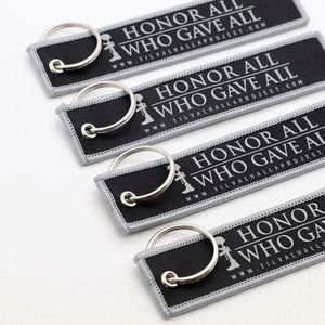 <b>Custom</b> Embroidered Fabric <b>Keychain</b> for Veteran Memorial Community Events Gifts - Product Image 2