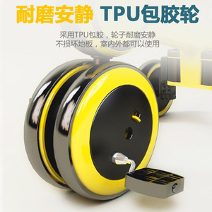Triciclo para niños con música y luces, 63,5x30x47,5 cm, para niños de 2 a 4 años, bicicleta de equilibrio, bicicleta con pedales, patinete de juguete - Product Image 5