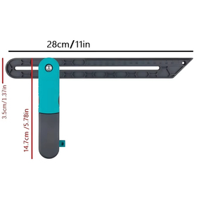 Reglas de ángulo para necesidades diarias al por mayor, escuadra triangular, medidor de bisel deslizante irregular con bloqueo, transportador para proyectos de bricolaje - Product Image 1
