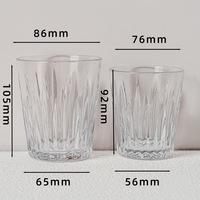 Gobelet à boisson en plastique PC transparent durable et coloré, pour whisky, vin, bar, hôtel et restaurants