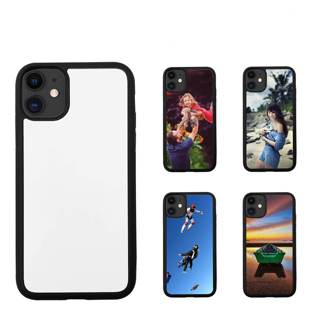 For for iPhone 11 Slim Shockproof Clear Soft Rubber Edge DIY Mobile Phone Case Printable Blank Sublimation Case