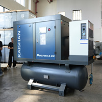 Compresseur d'air à vis rotatif monophasé de 37 kW avec sécheur d'air pour la découpe laser