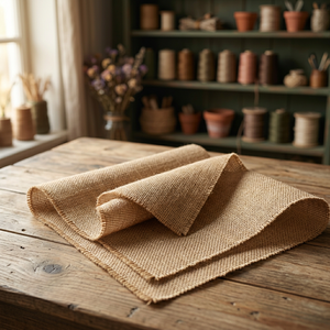 Feuilles carrées en toile de jute 100% naturelles, écologiques, qualité export, biodégradables, pour sacs et couvertures, du Bangladesh - Product Image 1