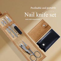 Ensemble de manucure pour bébés et femmes de qualité supérieure avec coupe-ongles 5 en 1 en acier au carbone durable, kit de soin des ongles professionnel en boîte
