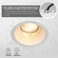 ALPHALUCE – spot LED encastrable étanche IP65, 13W, 18W, 26W, CRI92 élevé, angle de faisceau multiple, pour salle de bain, cuisine, plafond