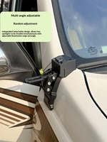 Support de fixation auxiliaire pour éclairage de montant A Prado 120 Z-Series, en alliage d'aluminium, pour montage sur capot, modification non destructive spécifique au véhicule