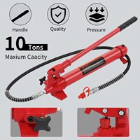 4t 10 Ton 20t Porta güç kiti hidrolik kriko Ram kaldırma yüksekliği Autobody çerçeve onarım güç araçları