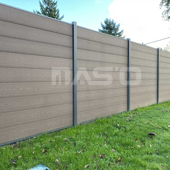 Outdoor Wood Plastic Composite Wpc Decorative Garden Fencing Trellis Garden Fence6*8ft