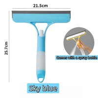 Nettoyant en spray pour vitres de voiture, pulvérisation d'eau, nettoyage des carreaux de sol, du verre, du pare-brise, grattoir à lame souple, raclette pour vitres