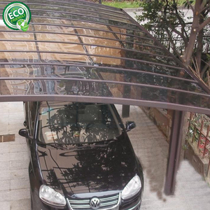 Abri de voiture moderne en aluminium avec toit en polycarbonate pour l'extérieur de garage - Product Image 5