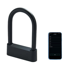 Candado en U de Alta Seguridad para Bicicleta JINJIAN Modelo 618, Control Inteligente por Anillo, Aleación de Acero, Plástico ABS Ecológico, Resistente, Antirrobo - Product Image 1