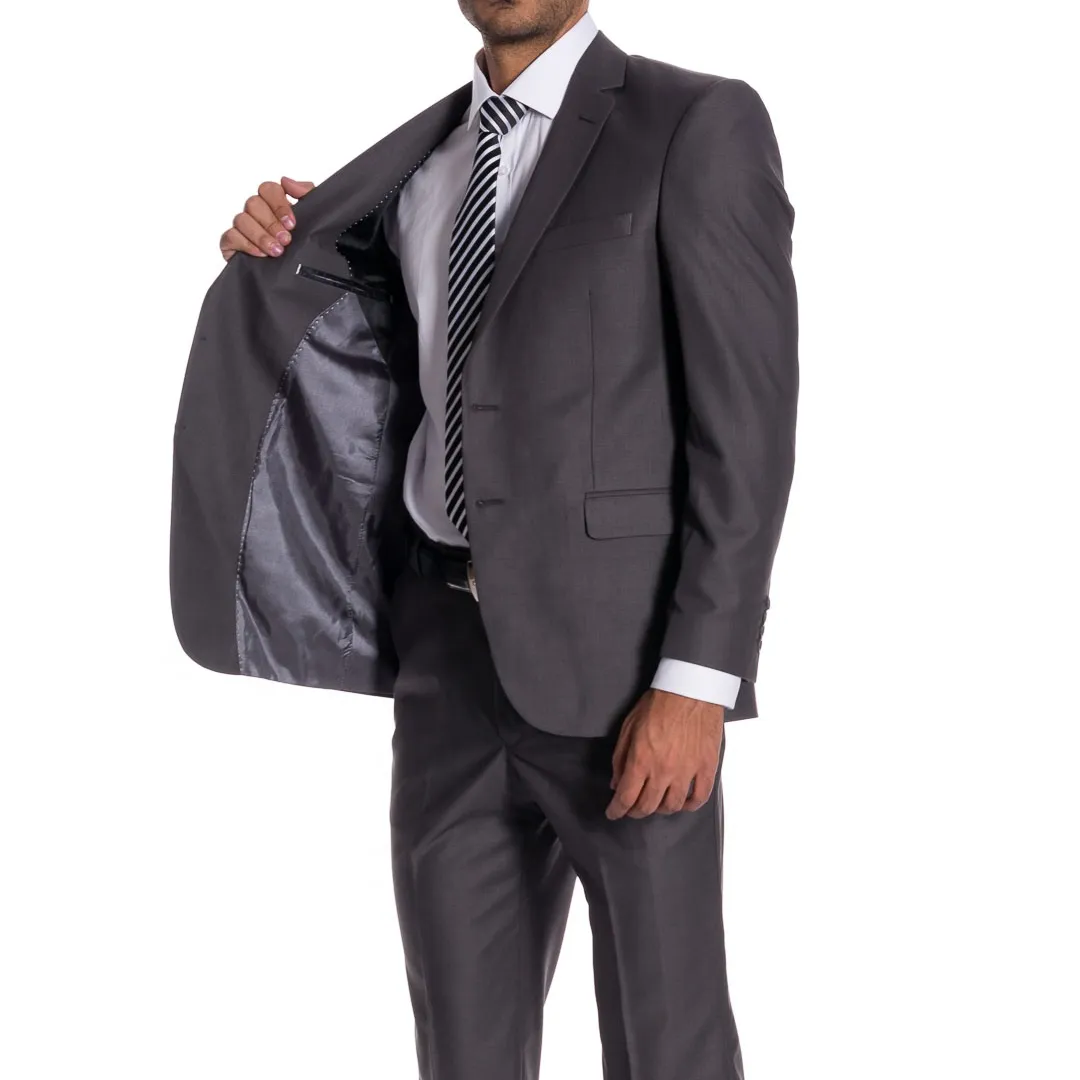 2023 özel logo erkek Slim Fit 2 parça Suit, bir düğme katı ceket pantolon erkek takım elbise slim fit,3 parça erkekler için suit