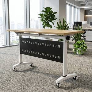 <span class=keywords><strong>Tavolo</strong></span> <span class=keywords><strong>da</strong></span> Conferenza Pieghevole Regolabile in Altezza di Alta Qualità con Struttura in Acciaio Moderna ed Ecologica per Ufficio - Product Image 3