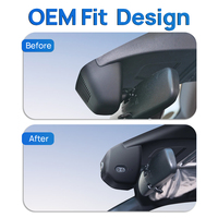 Holroadx 4G Perekam Video Dashcam Lensa Ganda Monitor Parkir 1 Tahun OEM Custom Fit Acura Integra 2023-2026 Depan/Belakang Malam Hari