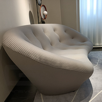 Gainsville Furniture Offre spéciale Canapé de salon Design et personnalisation Canapé en tissu incurvé Shell