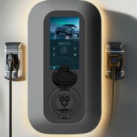 JET Type2 7KW-22KW Home EV Chargeur 32A Wallbox avec prise d'obturation Points de charge T2S pris en charge par APP WIFI BT État neuf