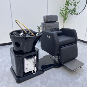 Juego de lavacabezas y silla de peluquería de gran venta para salón de belleza, spa, lavacabezas y silla para pestañas, lavabo para peluquería, silla de lavado de cabello - Product Image 5