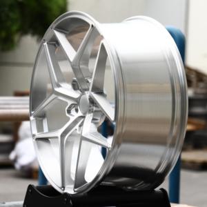HTOR RFX11 16-24 pouces Muscle Car Wheels Roues en alliage forgé argenté brossé à plusieurs rayons pour A4 A8 M2 M3 M4 Model 3 <span class=keywords><strong>Mustang</strong></span> - Product Image 3