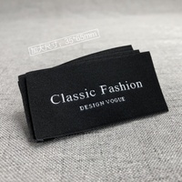 Étiquette tissée personnalisée avec logo, patch en coton à coudre sur vêtements et sacs, étiquettes principales lavables, couleur et forme personnalisées