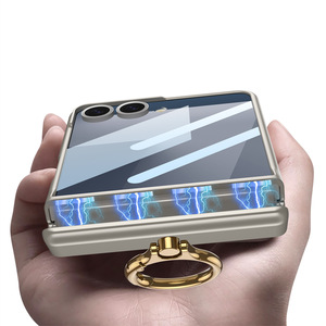 Étui magnétique antichoc pour <span class=keywords><strong>Samsung</strong></span> Galaxy <span class=keywords><strong>Z</strong></span> Flip 7 avec <span class=keywords><strong>support</strong></span> rotatif à 360 degrés et protection d'écran intégrée - Product Image 5