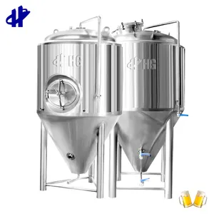 Tanque de fermentação de cerveja anaeróbico, barril de aço inoxidável de 2000 litros, tanque