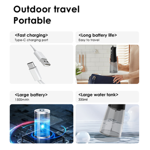 360 Pro 2Mk ไหมขัดฟันแบบพกพา IPX7 140/160 PSI กันน้ำได้3โหมดการทำงาน<span class=keywords><strong>รีวิว</strong></span>ถัง350มล. แบบชาร์จไฟได้ - Product Image 3