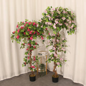JWT4075 Plantes Artificielles Vente à Chaud Décoration Intérieure Pots De Bougainvilliers Artificiels Multicolore - Product Image 4