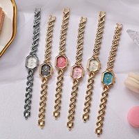 Nouvelle Montre Bracelet Femme Luxe Léger Rétro Polygone Style Vintage Quartz Écologique Aiguille Bracelet en Y Tendance
