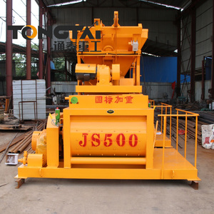 เครื่องผสมคอนกรีตแบบสองเพลา JS500 ความจุ 500 ลิตร กำลังไฟฟ้า 18.5 กิโลวัตต์ สำหรับงานก่อสร้างและวิศวกรรม - Product Image 1