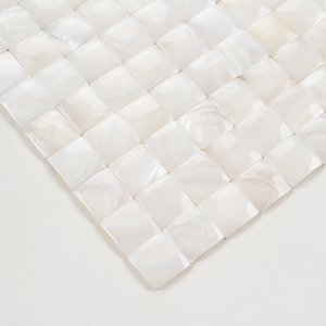 Nhà máy tùy chỉnh 3D vuông khảm tường gạch liền mạch mẹ ngọc trai vỏ tường khảm gạch cho nền tường trang trí - Product Image 5