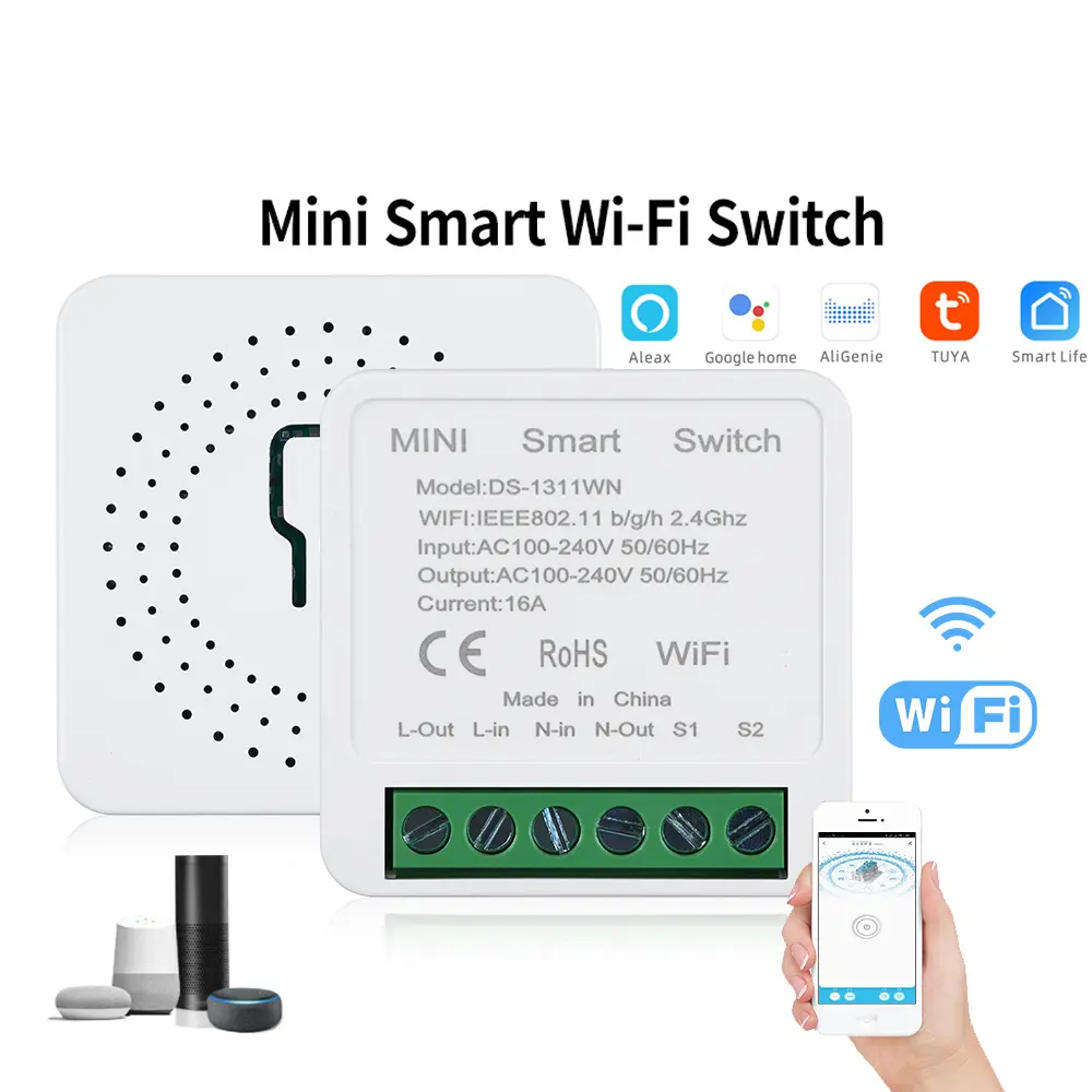 SO NOFF Smart switch Home Automation DIY Intelligent Wifi Wireless Remote Control Universal aubess breaker module Mini Switch
