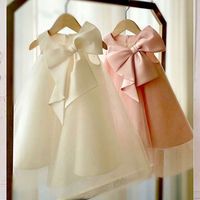 Jupes d'été pour enfants, robe de princesse sans manches avec nœud pour bébé, vêtements pour enfants, robes tendance pour filles